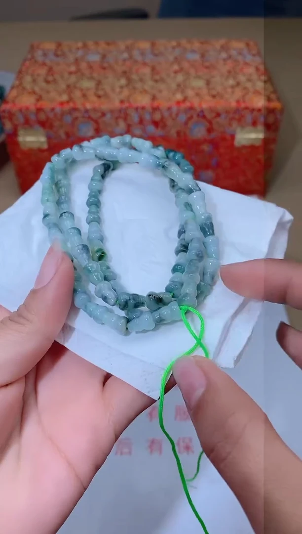 【闪购商品】翡翠颈饰未镶嵌天然A货翡翠珠链
