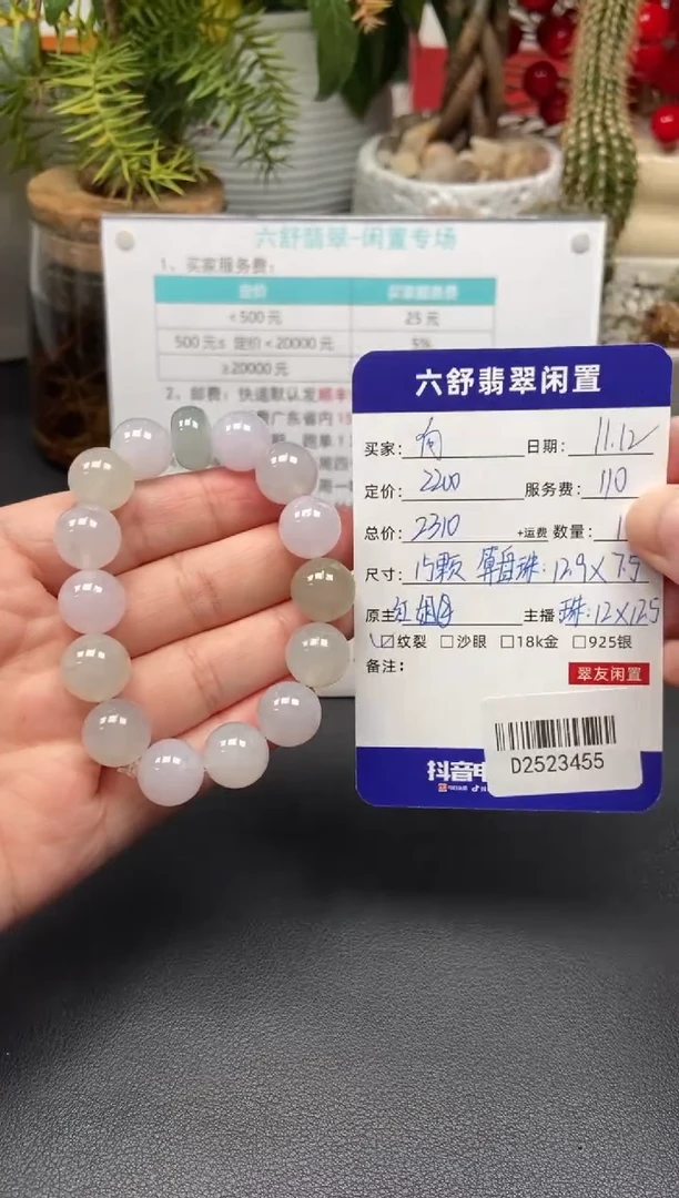 未镶嵌手镯翡翠D2523455