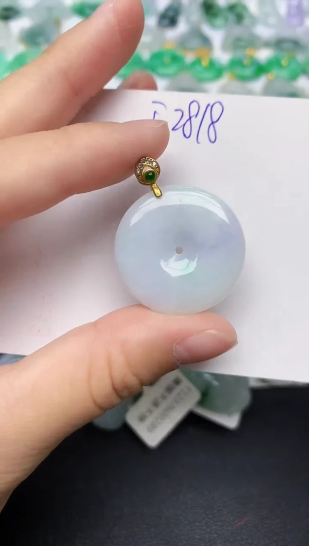 颈饰未镶嵌翡翠天然缅甸A货翡翠百元以上9元证书费自理