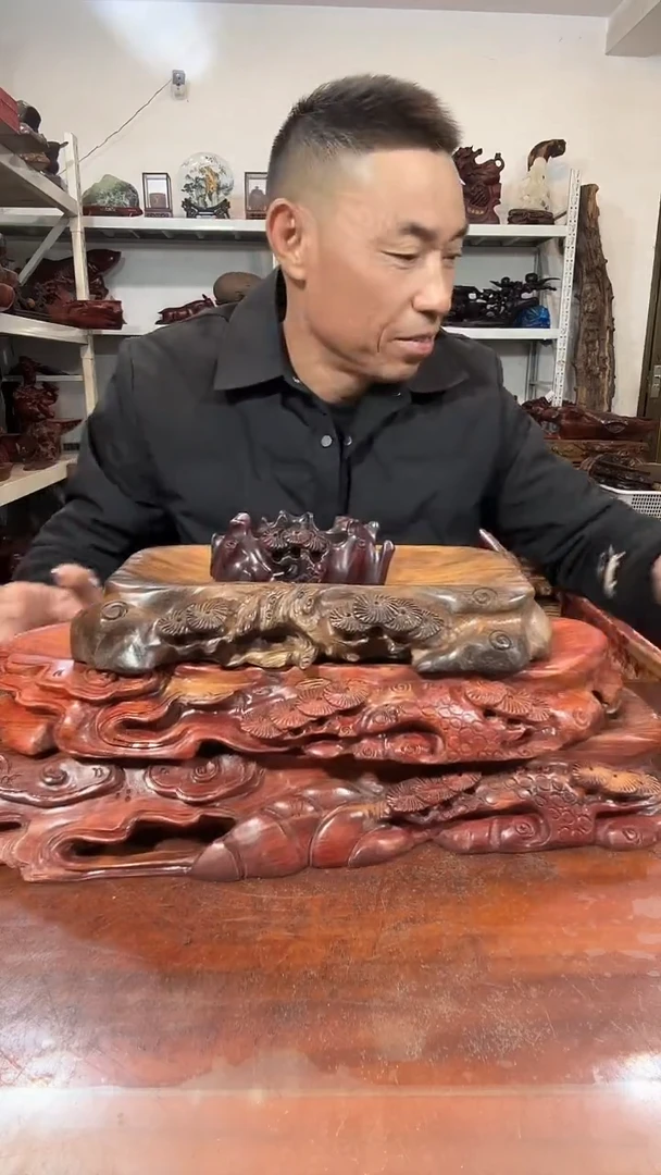 木廖*平红木随形底座yyds