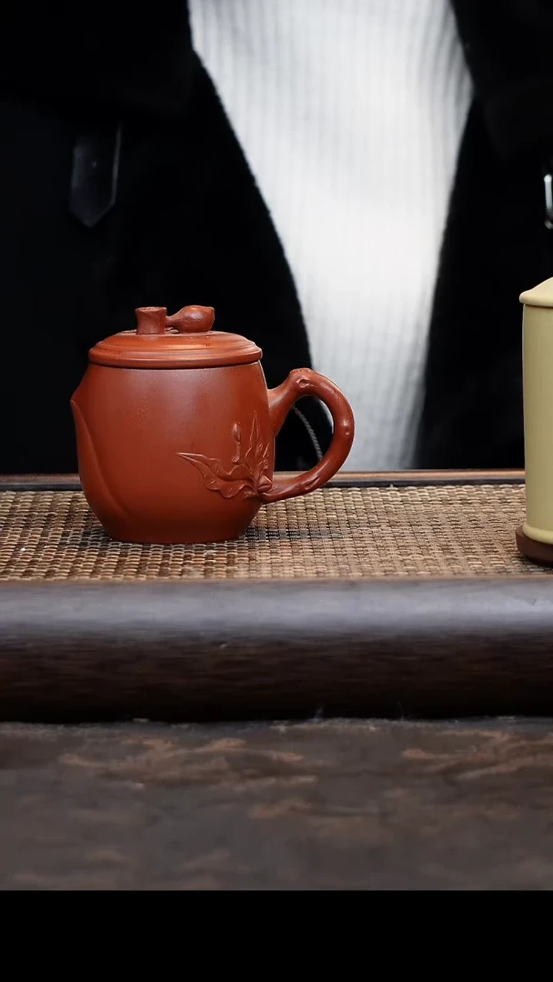 【闪购商品】紫砂茶杯朱泥花器