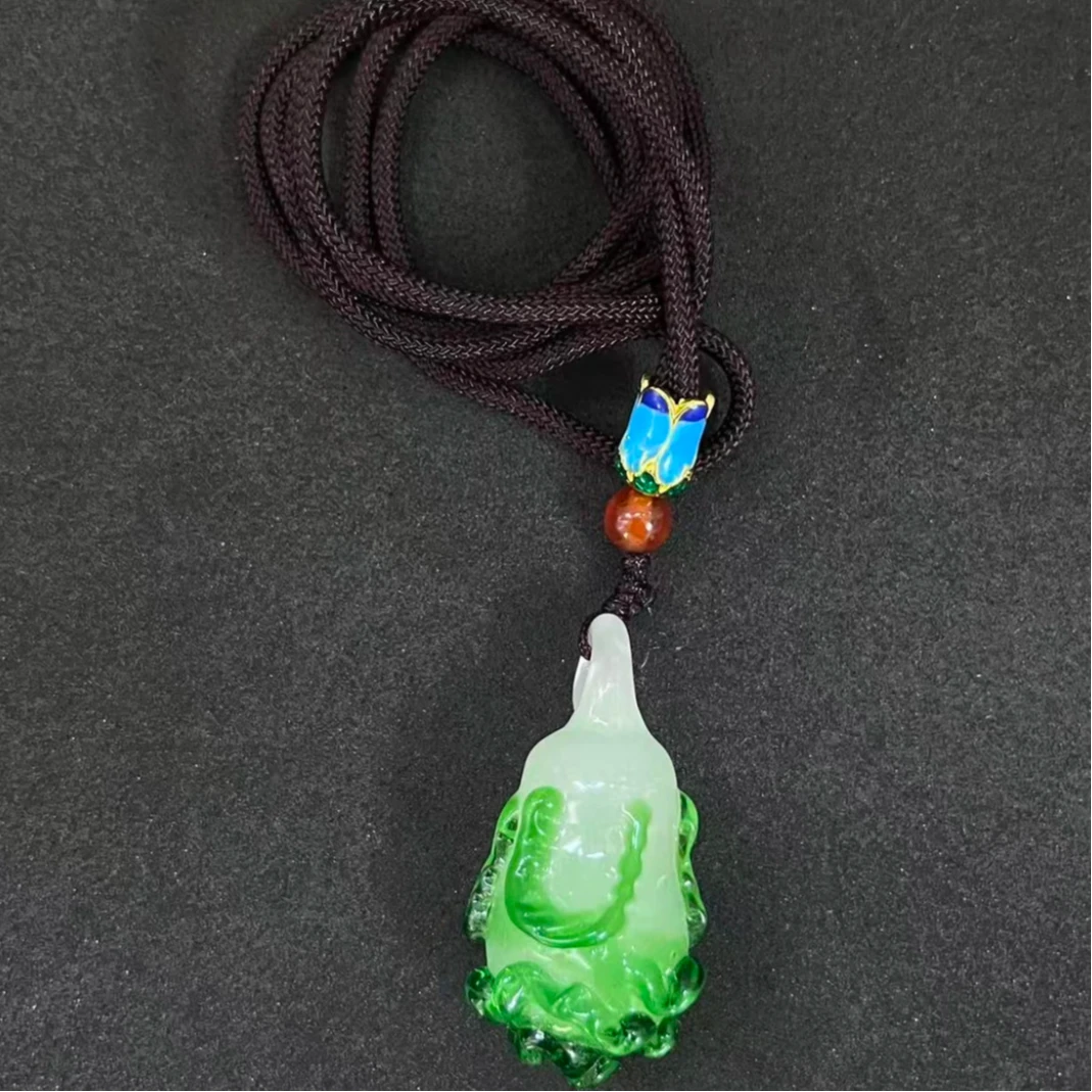 淄博手作非遗琉璃白菜“百财聚来”家居