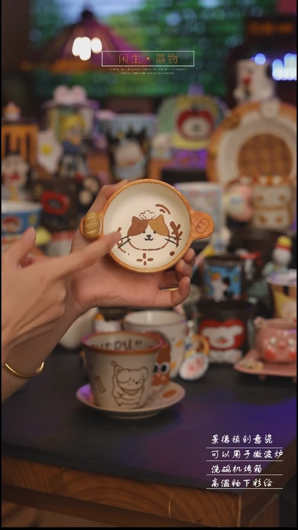 陶瓷景德镇可爱设计师款陶瓷