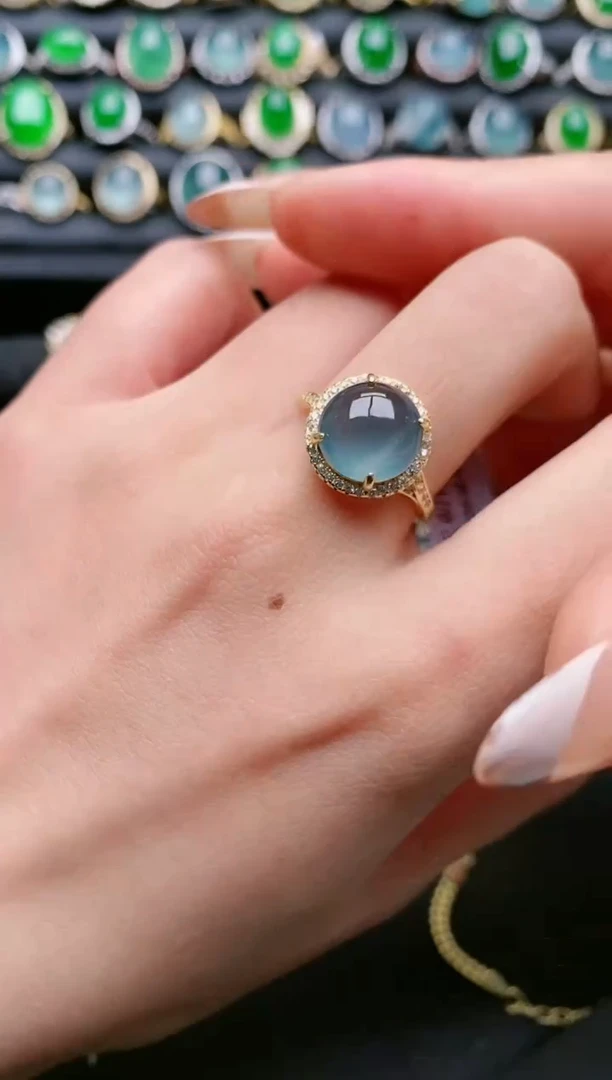 【闪购商品】翡翠戒指银S925镶嵌11111