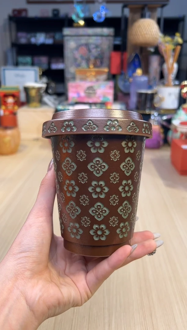 133青瓷宝相花咖啡杯（大号）