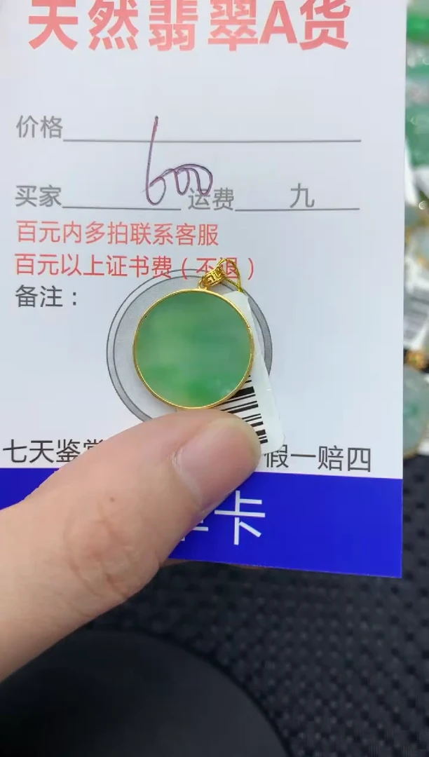 【闪购商品】翡翠颈饰18K金镶嵌11111111111