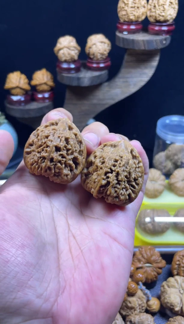 文玩核桃把件39全品三角南疆富力对不退不换