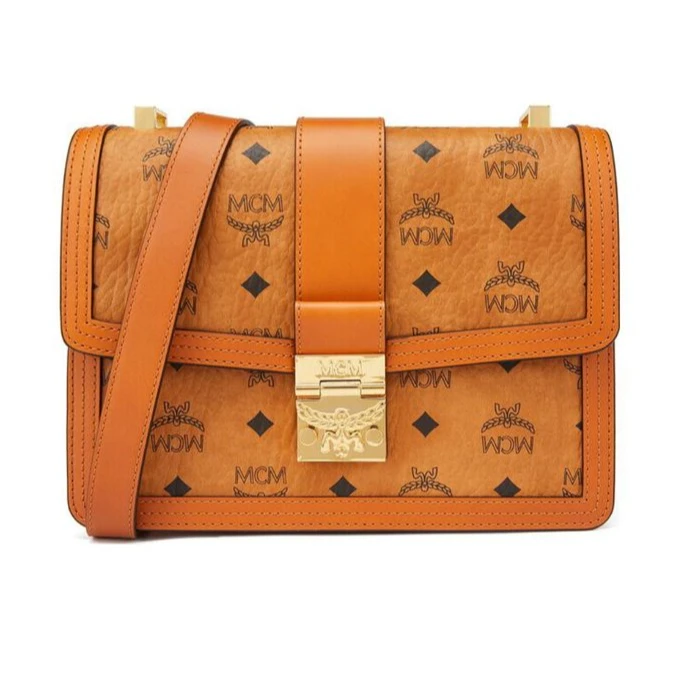 95新 MCM 【白菜】MCM 达芙妮新款中号斜挎包/BG22012811