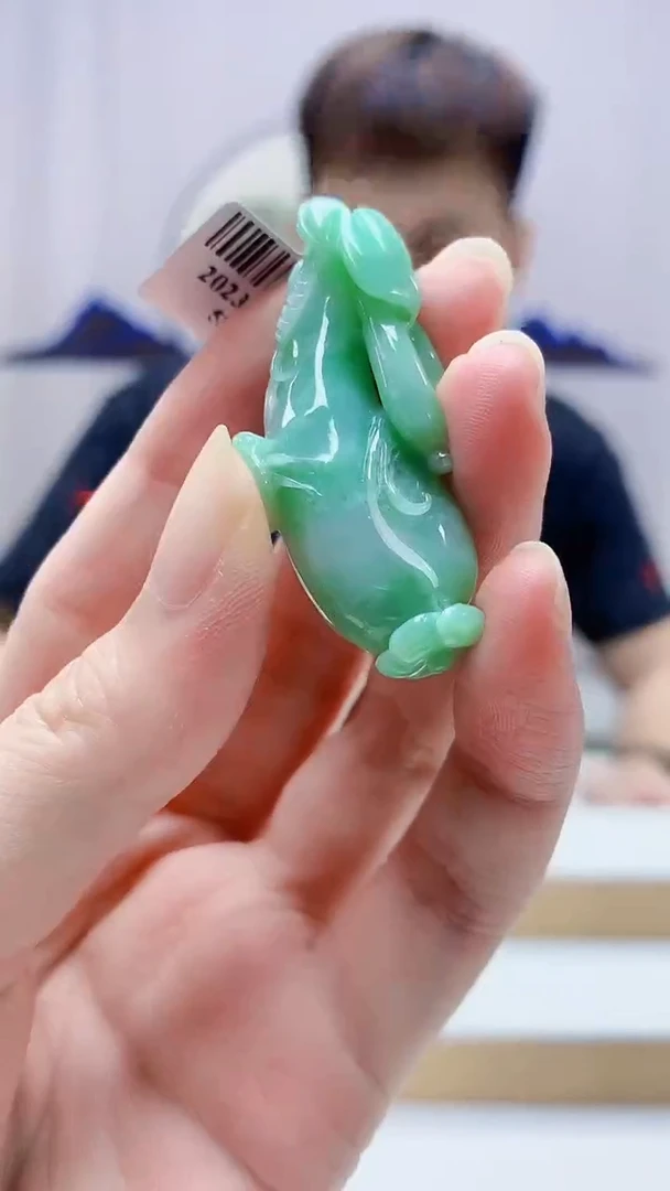 未镶嵌定制翡翠4868zm-毛货挂件31瓜