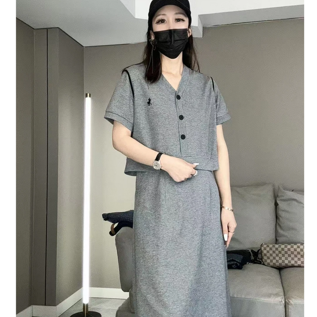 【鸯哥】2537夏季新款小香风休闲气质女装宽松显瘦连衣裙