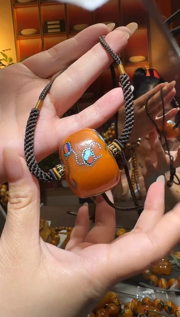 蜜蜡颈饰未镶嵌9647天然蜜蜡珠宝奇石全都保真