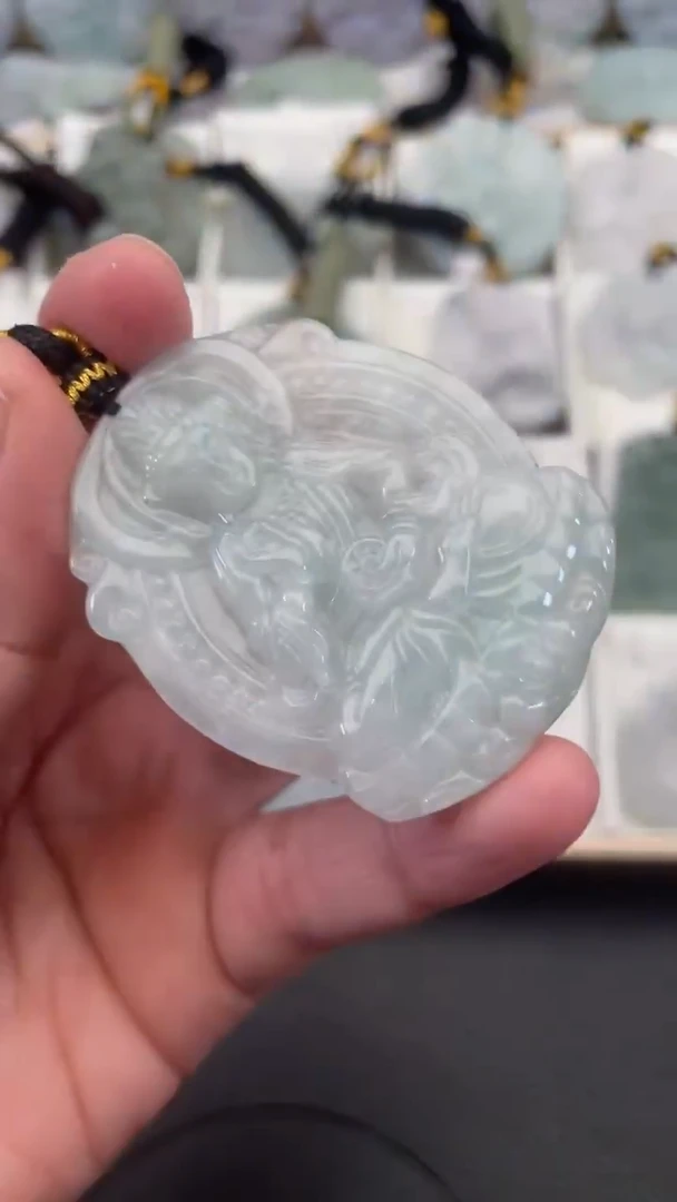 颈饰未镶嵌翡翠天然缅甸翡翠A货145