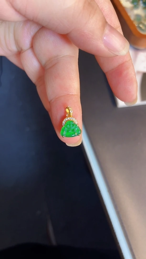 吊坠(不含链)银S925镶嵌翡翠1