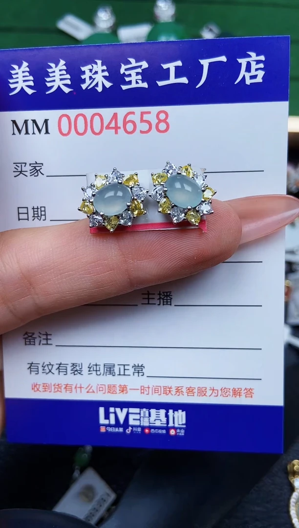 【闪购商品】翡翠颈饰银S925镶嵌4658