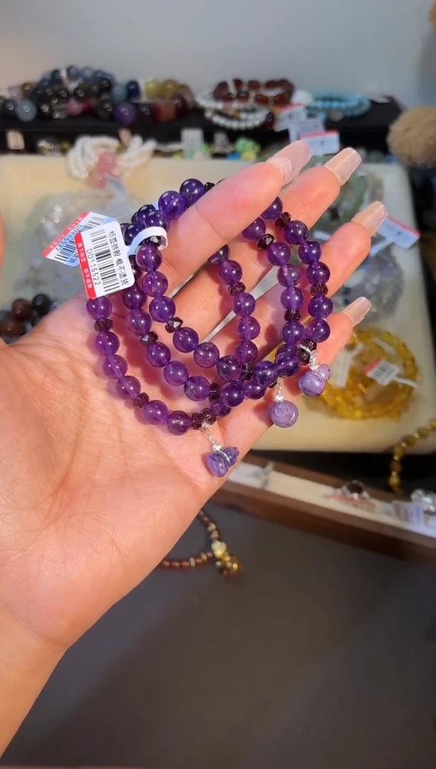 银S925镶嵌手串水晶k634多样性发货一件