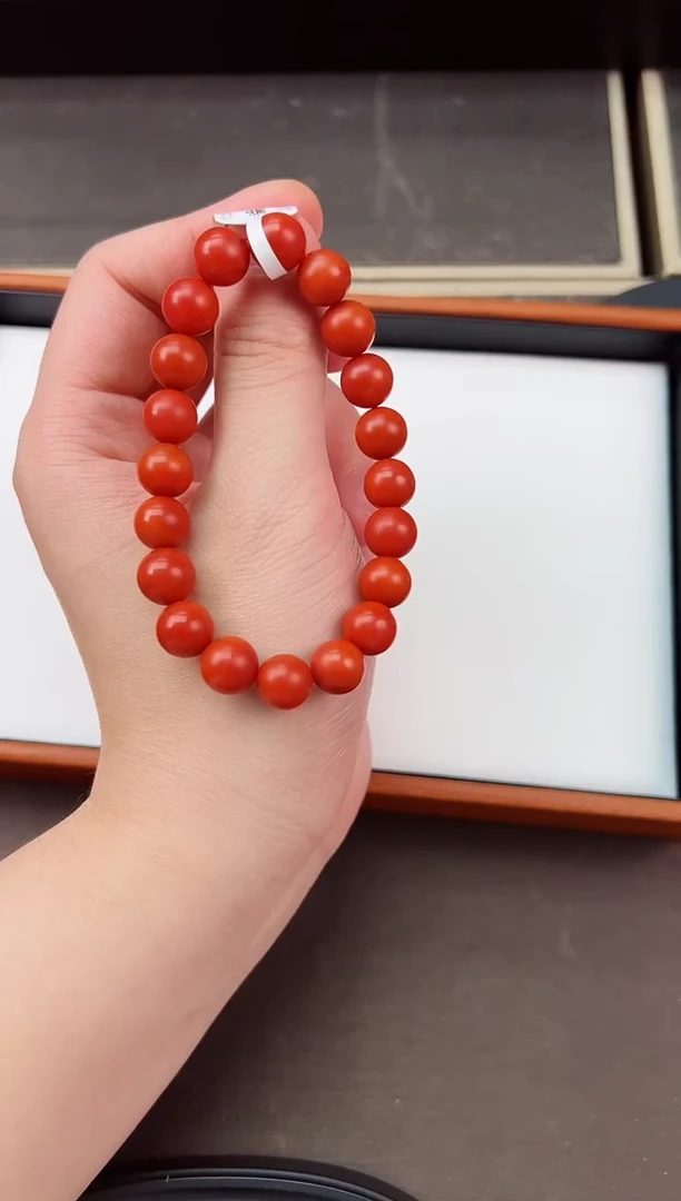 【闪购商品】南红玛瑙手串未镶嵌保山阿东寨高品单圈手串 卡10+