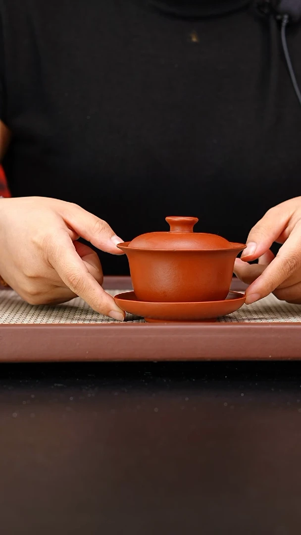 茶壶紫砂微瑕黄龙山朱泥盖碗