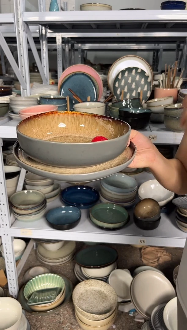 陶瓷外贸尾货瑕疵满20包邮X2 小盘加深盘