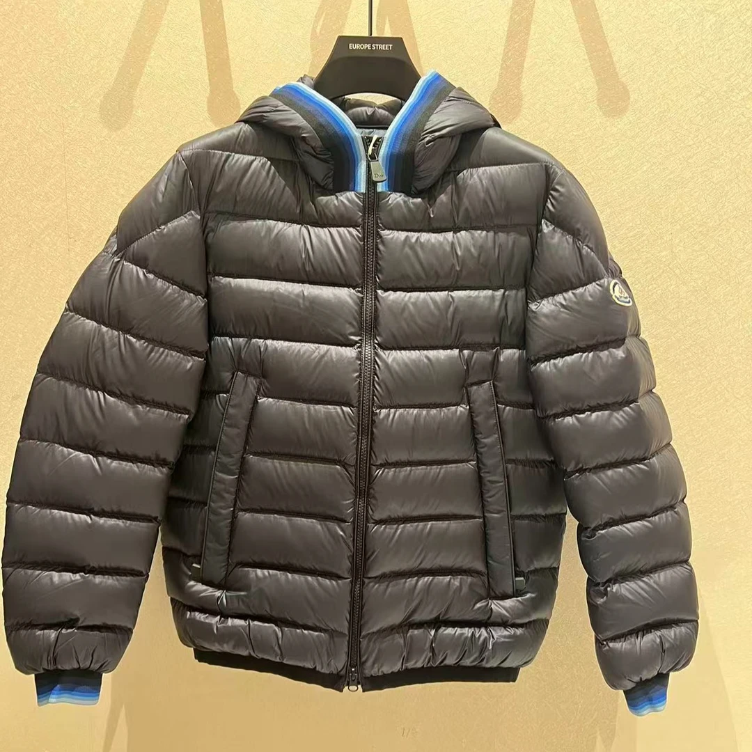 （名品店）欧货男装 男士羽绒服藏蓝色外套