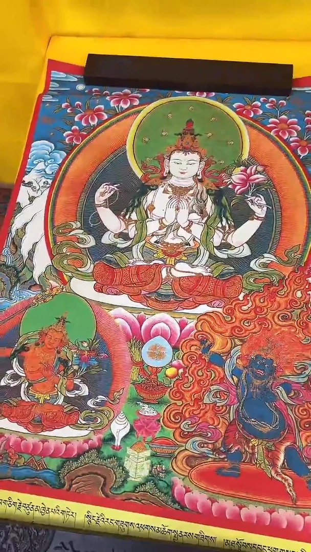 卷轴画绘画类唐卡  16045