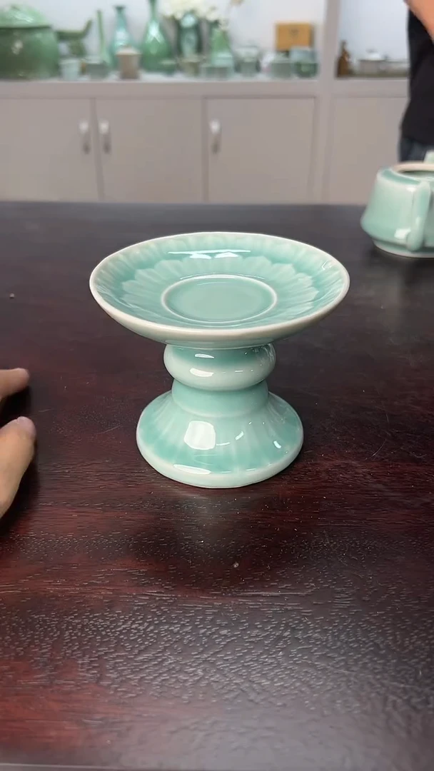 龙泉云间青瓷小米茶器