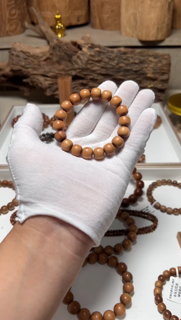 檀香木手串/手链微瑕 顶老1.1x1.2老型单圈