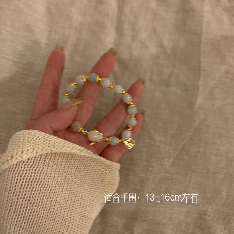 合金莫桑石手链 小众百搭设计感时尚个性手链19TS8081-03