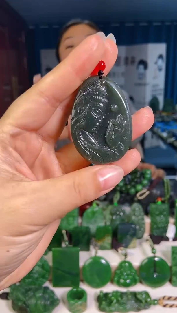 和田玉未镶嵌挂件1