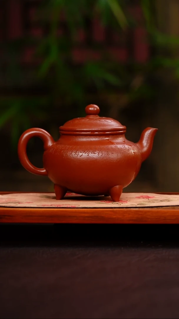 茶壶紫砂大彬如意 大红袍 280cc