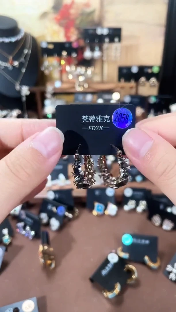 合金925银锆石梵2058