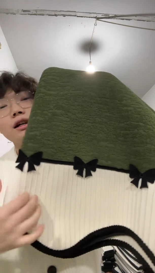 雪尼尔90*260绿色碟依