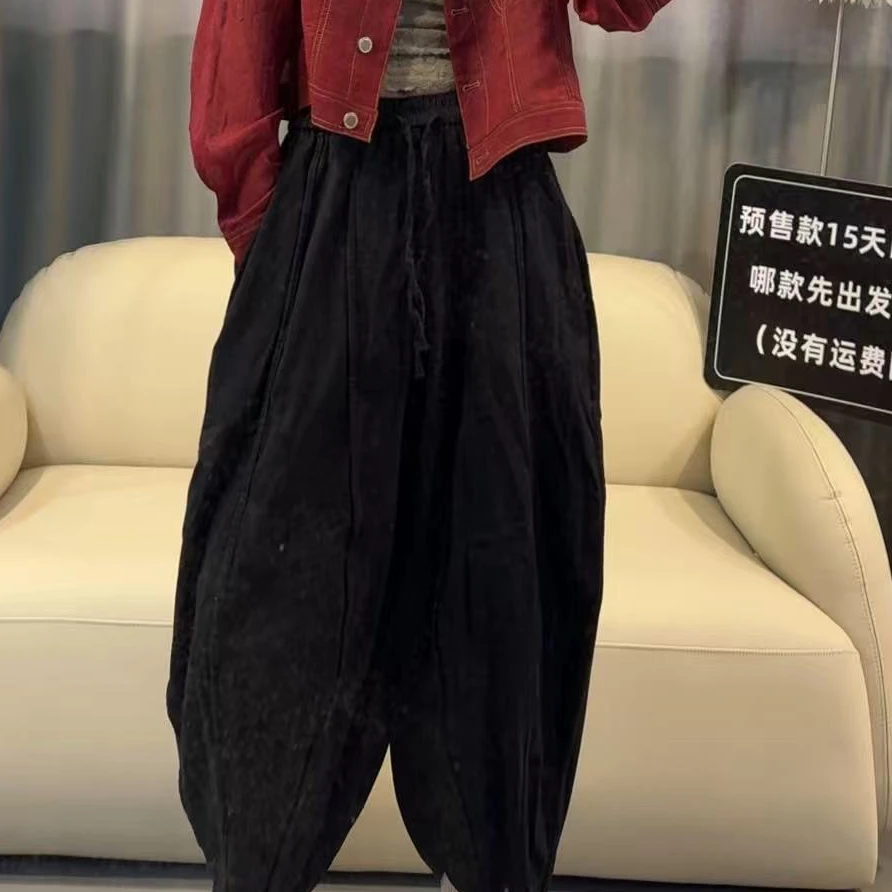 【文乐乐】春季新款韩版洋气个性时尚休闲潮流百搭哈伦裤