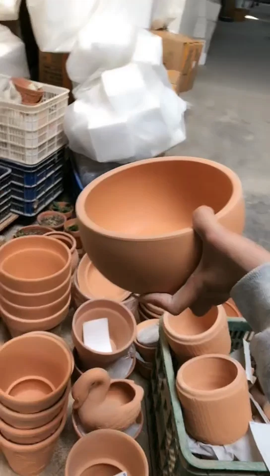 【闪购商品】红陶机车盆