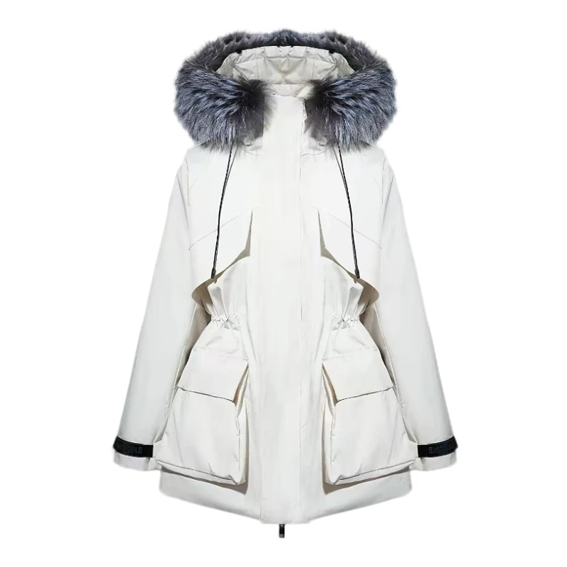 【风壳4.0皮草】高奢防水石墨烯保暖玄狐皮草派克洋气大毛领0905-s