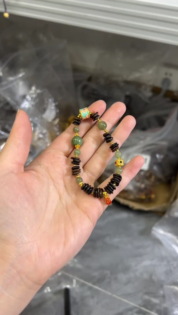 手链未镶嵌和田玉和田碧玉达拉干设计款手链[3447]