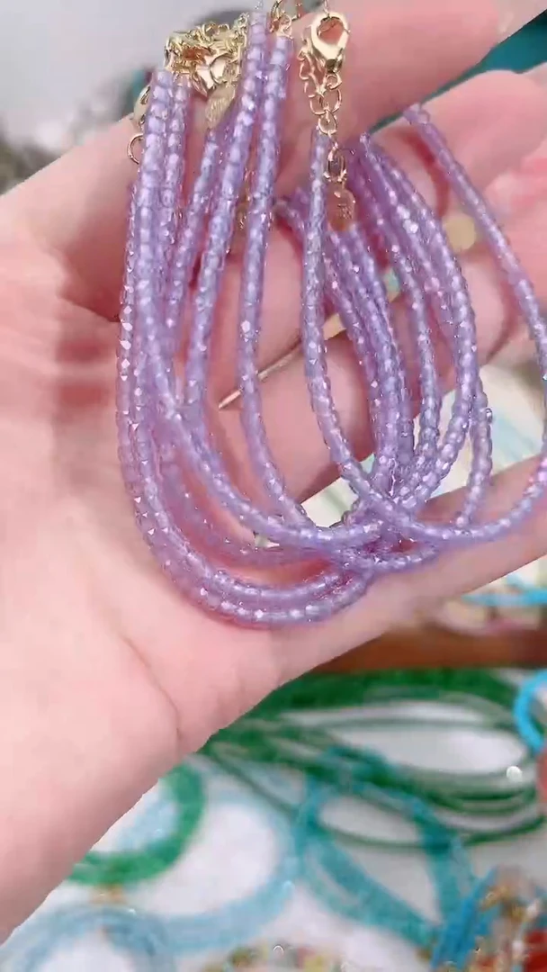 手链锂辉石合金紫13.14