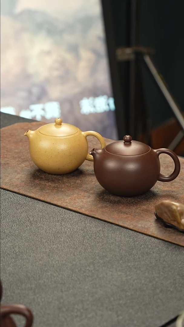 茶壶紫砂米*米紫泥