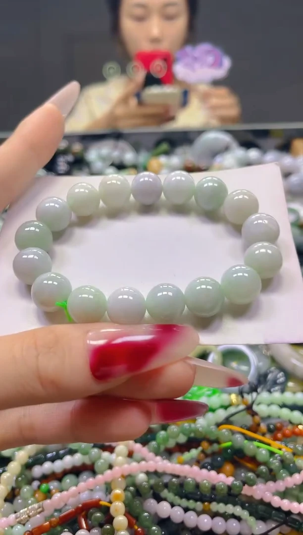 颈饰未镶嵌翡翠10MM/R/翡翠A货，一件也是批发价