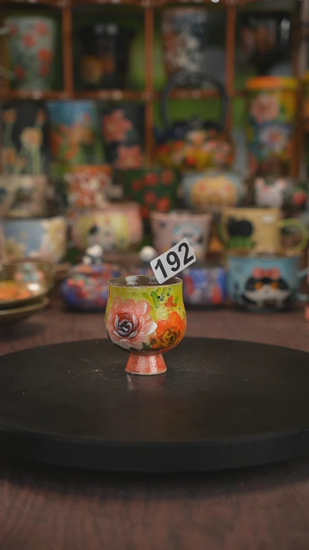 紫砂油画手绘釉下彩192