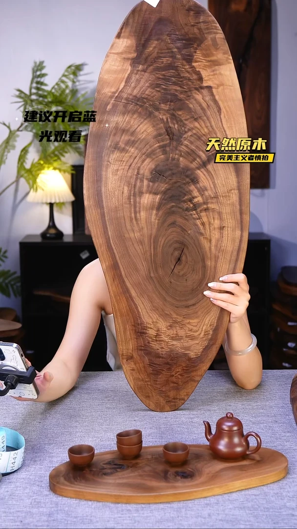 木北美黑胡桃原木.干裂疤结不属于商品质量问题完美主义者慎拍