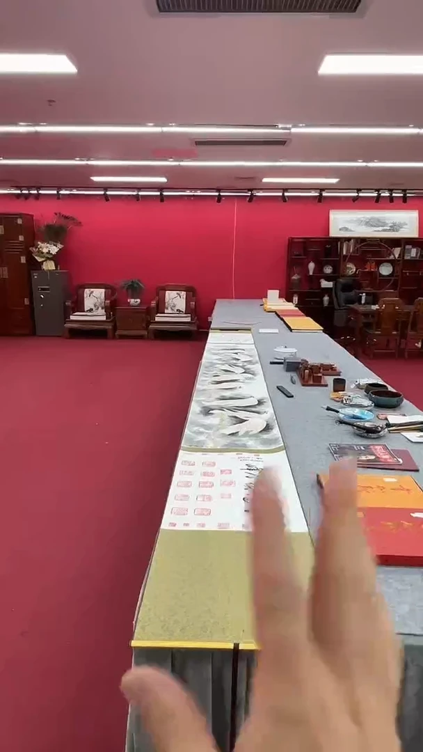 国画雪鹰镇万峰五米