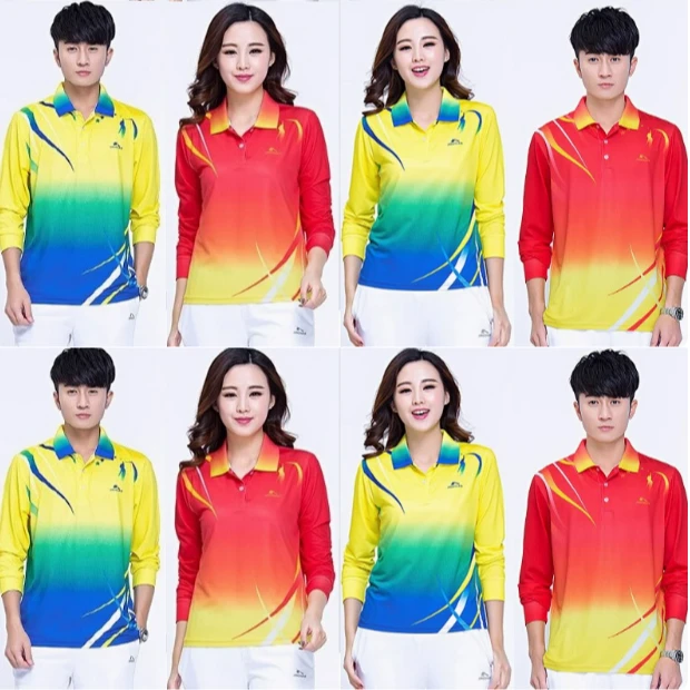 633上衣休闲运动长袖翻领T健身拼色团体服套头球衣女男款训练健身