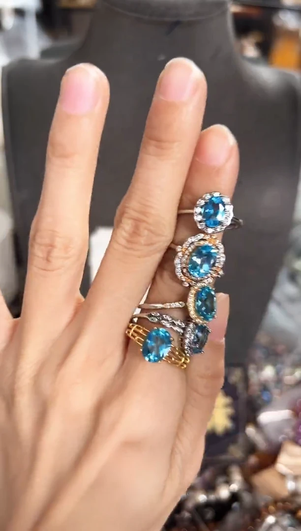 【闪购商品】淡水珍珠珠宝奇石未镶嵌BM戒指随机一个