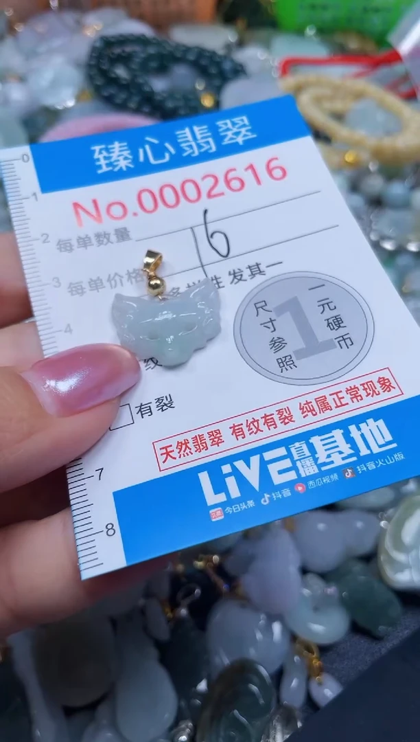 吊坠(不含链)未镶嵌翡翠2616