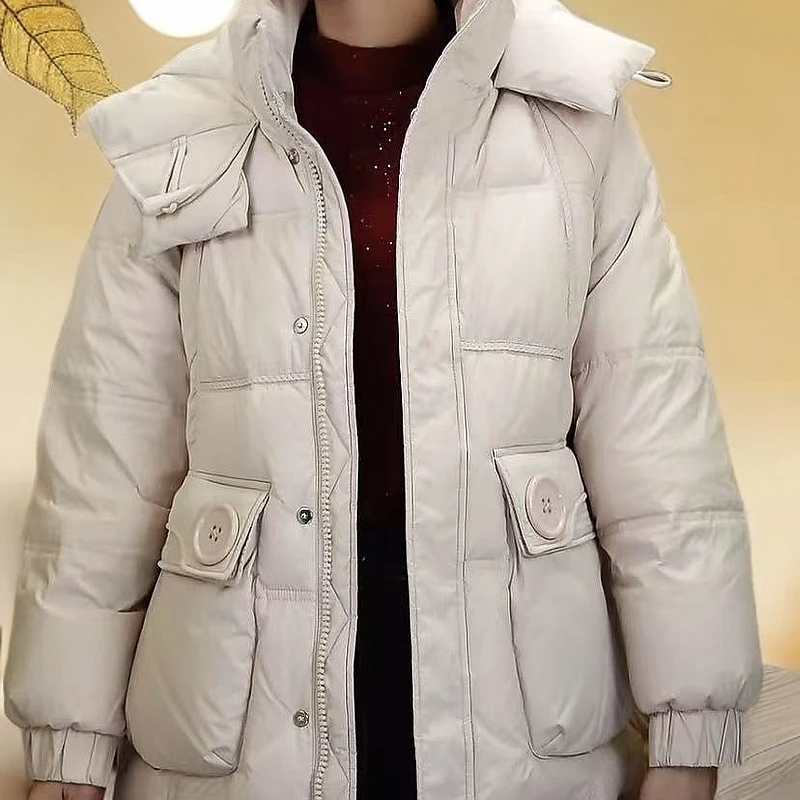 N8856时尚女款休闲收腰防寒服