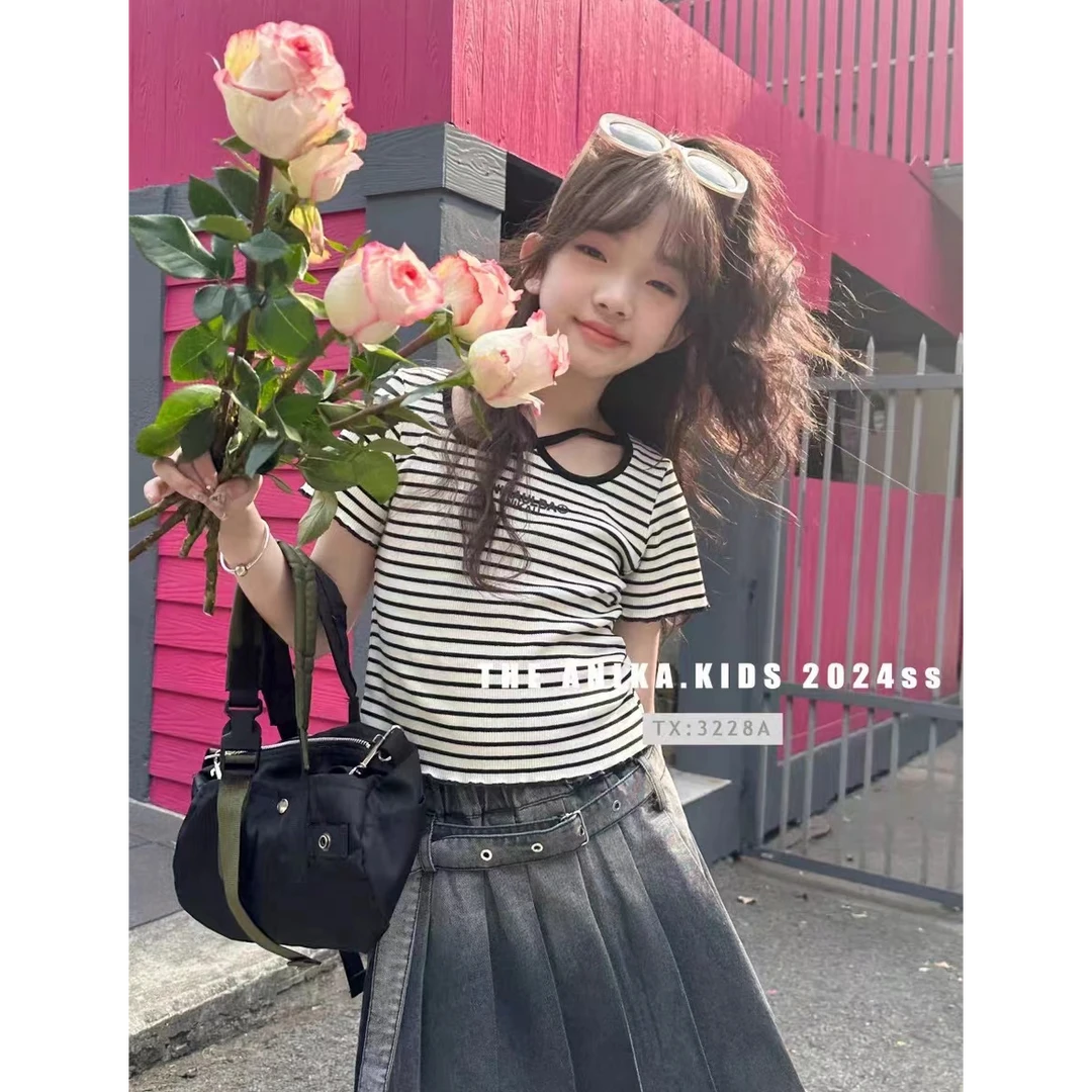 潮妞辣妹款女童T恤166