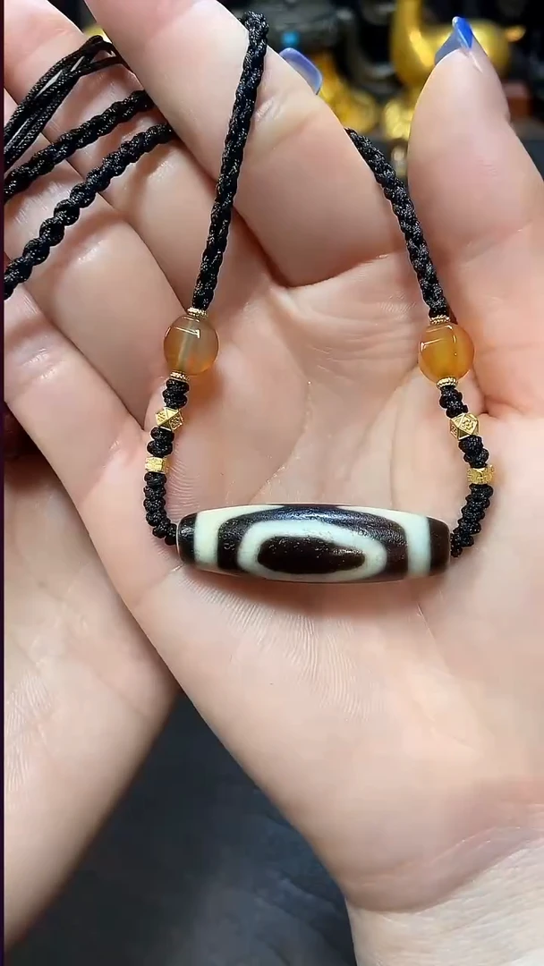 玛瑙/玉髓（覆膜）项链未镶嵌条纹玛瑙  只发其一