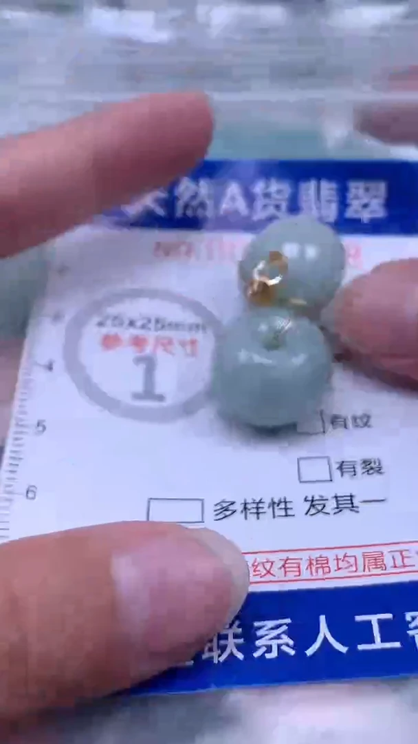 翡翠未镶嵌吊坠(不含链)1