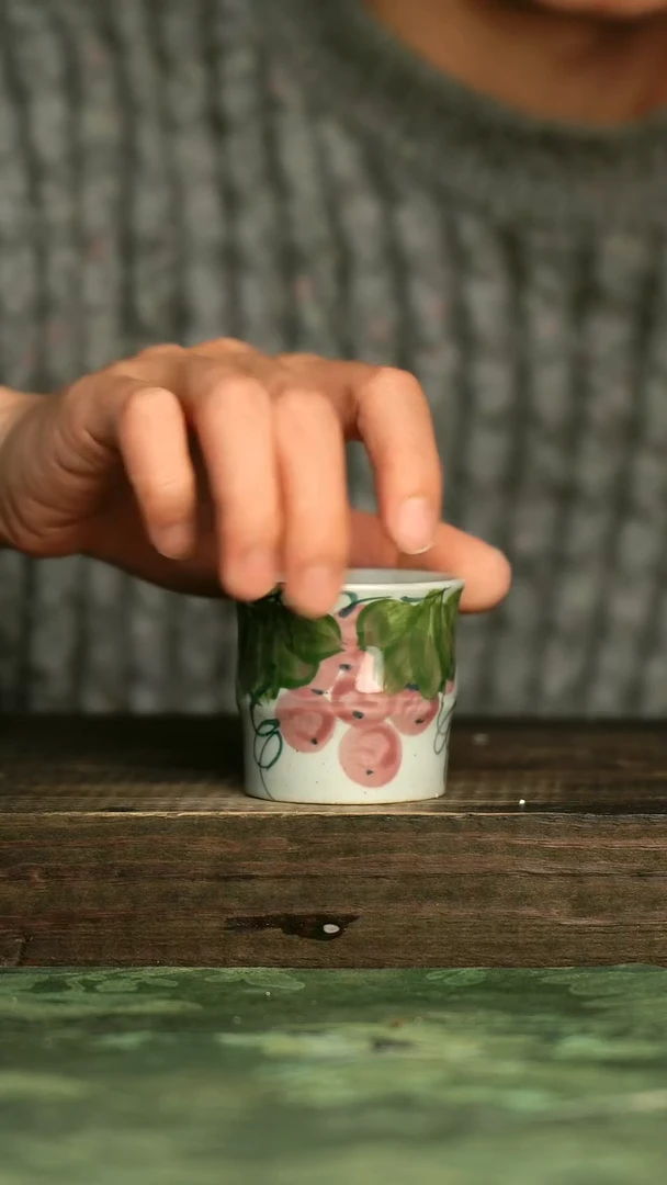 青诗集手工手绘瓷器