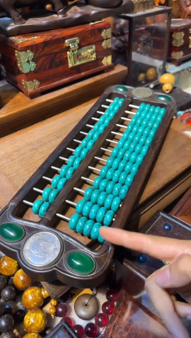 木算盘绿汉镶嵌